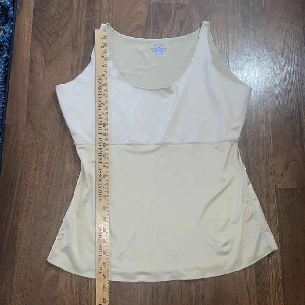 Spanx Hide & Sleek Camisole Size 2X Shaping Slimming Stretch Neutral Minimal